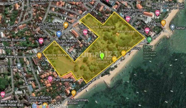 Tanah Shm Pantai Sanur 7,1 Ha, Bali Bagus Strategis 2