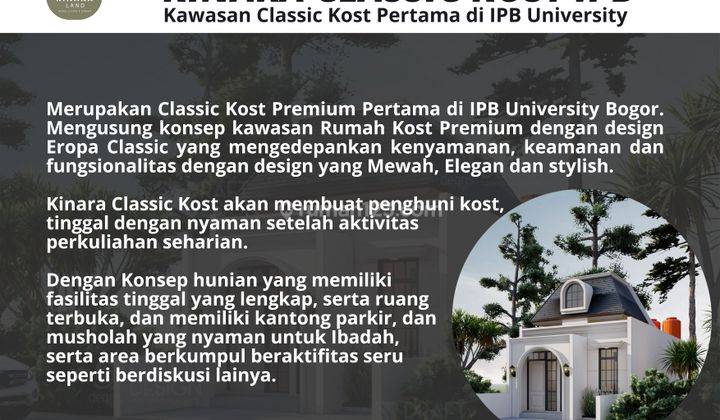 Kinara Classic Kost Ipb, Jual Rumah Kost Dekat Ipb Dramaga 2