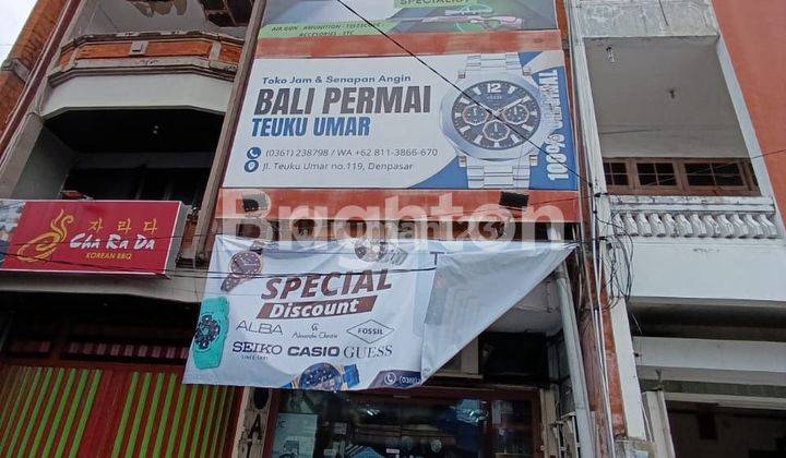 Ruko 3 Lantai Strategis di Jalan Utama Teuku Umar, Denpasar Selatan - Peluang bisnis EMAS! 1