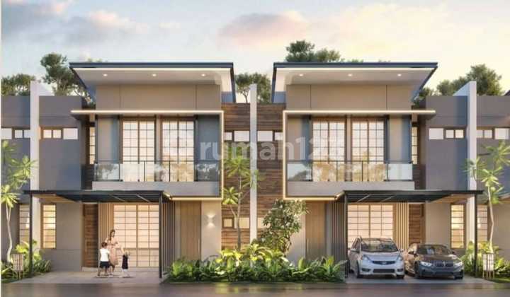 Rumah 2Lantai 10x18, Private Pool, Bisa Kpr, Japanese Fasad, Pik2