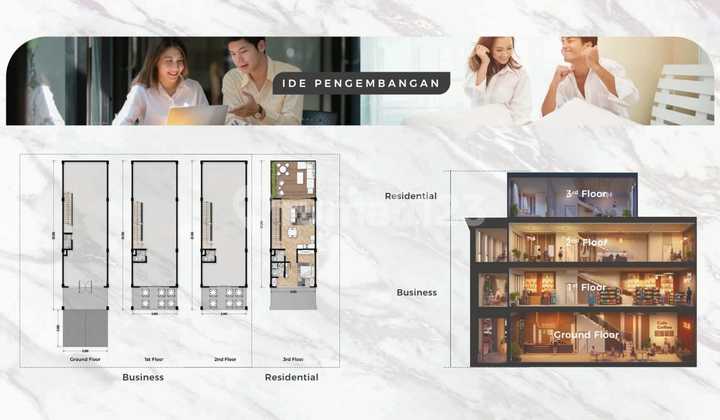 Soho Peninsula 6x20m 4Lantai, Boulevard 50 Row, Pik2