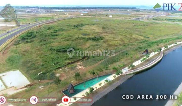 Kavling Komersil Pik2, 2hektar, Hadap Jalan Raya Samping Danau 1