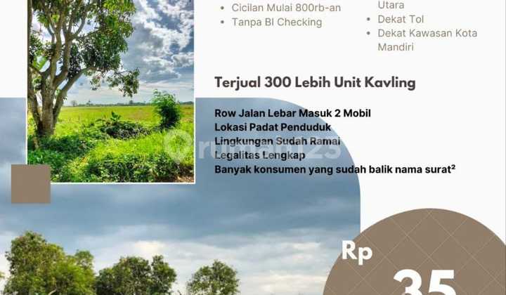 Jual Tanah Per Kavling Di Babelan Bekasi Utara