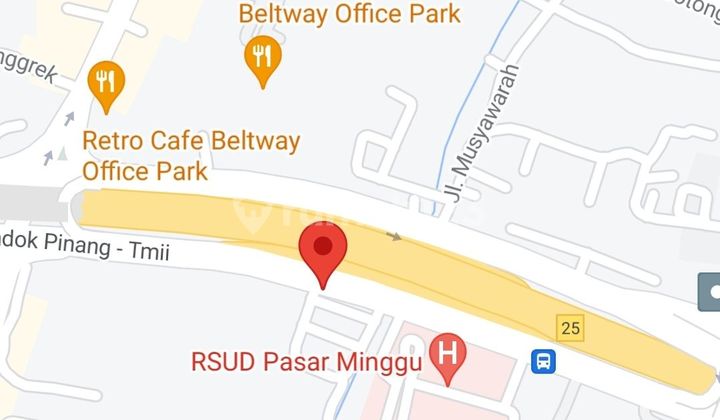LAHAN KOMERSIL Sebelah RSUD Pasar Minggu, IRK Bangun Tinggi