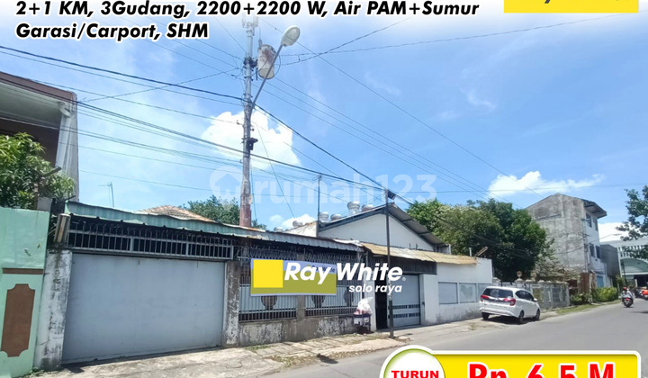 Gudang di Serengan Tengah Kota Solo Siap Pakai Luas Tanah 641M