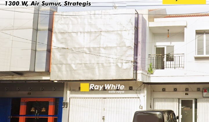 Disewakan Ruko 2 Lantai Siap Pakai Lokasi Laweyan Pinggir Jalan Cocok Untuk Toko Dan Kantor 1