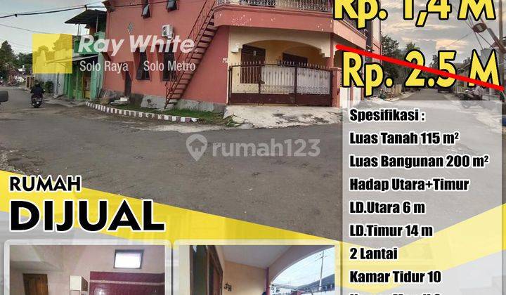 Dijual Rumah Siap Huni 2 Lantai Lokasi Startegis Hanya 100m Dari Masjid Zayed Solo 1