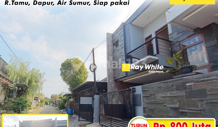 Rumah 2 Lantai Cluster di Puri Permata Kartasura Dekat Bandara