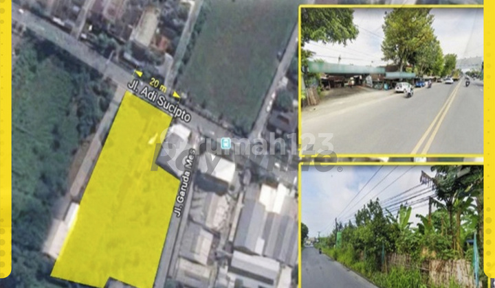 Tanah 5000M di Jl Adisucipto Lokasi Premium Cocok untuk Usaha