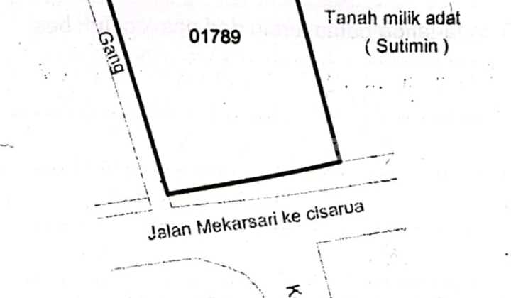 KAVLING STRATEGIS COCOK UNTUK USAHA SIAP BANGUN DI MEKARSARI KABUPATEN BANDUNG 