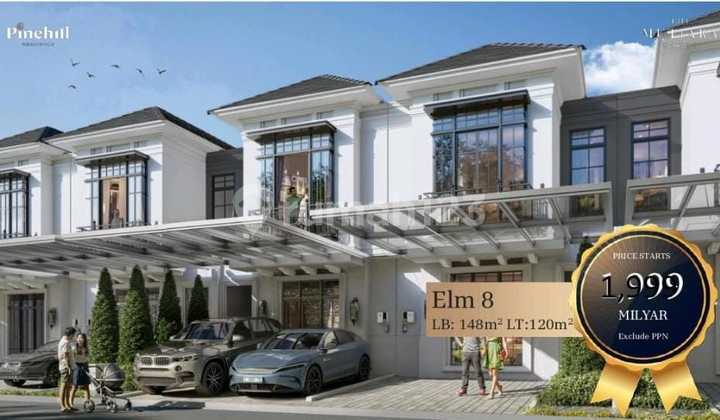 Tropical Style Type 8 House in Pinehill Cluster at The Mutiara Bogor Near Toll Road Access