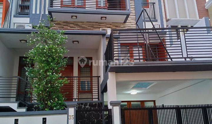 Jual Cepat Rumah Lux 4 Lantai Hadap Timur Di Cluster Palmerah Residence Jakarta Barat 1