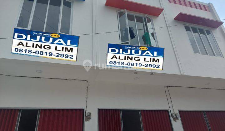 Ruko Bangunan Baru 2 Lantai Siap Pakai Di Harapan Indah, Medan Satria, Bekasi Lokasi Pinggir Jalan 1