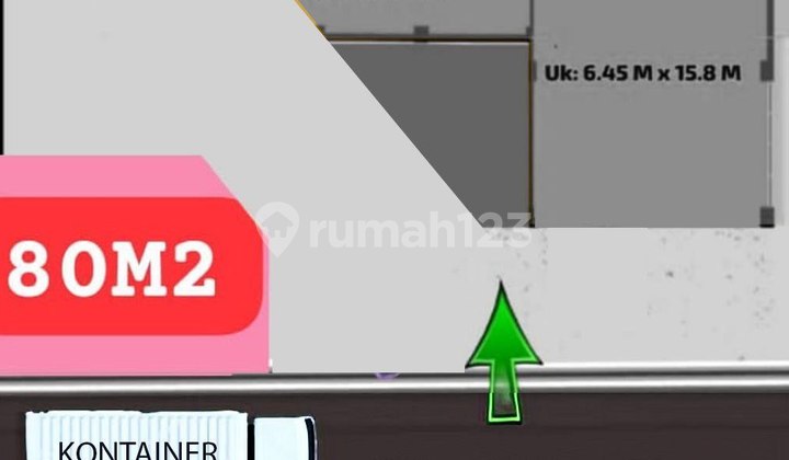 Quick Lease Strategic Warehouse 80 m2, Kapuk Sawah, Kapuk, Cengkareng, West Jakarta