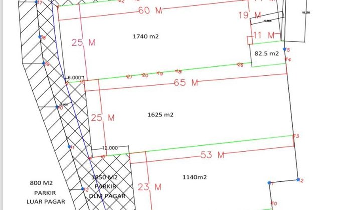 Disewakan Gudang Indent 4 Unit Mulai dari Luas 814 m2, di Jalan Arjuna, Jakarta Barat
