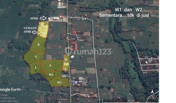 URGENT TOP FOR SALE ROADSIDE LAND LOCATION KRASAN SEDANG ABIANSEMAL BADUNG 2