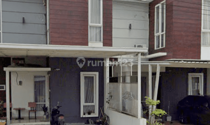 tampak depan rumah 2 lantai di andara