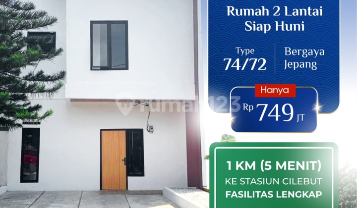 Rumah 2 Lantai Bogor Lokasi Strategis Dekat Stasiun Cilebut Harga Nego Sampai Jadi 1