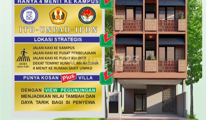Investasi Menguntungkan Rumah Kost Mahasiswa Itp Unpad Jatinangor