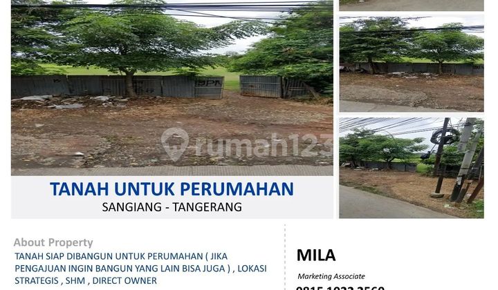 di Tanah di Tangerang bisa untuk perumahan lokasi strategis