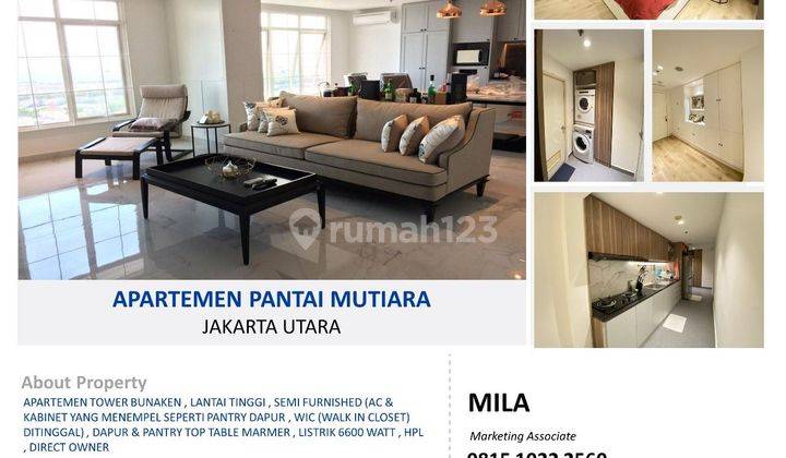 Apartemen Pantai Mutiara Bagus Harga Murah Semi Furnished 1