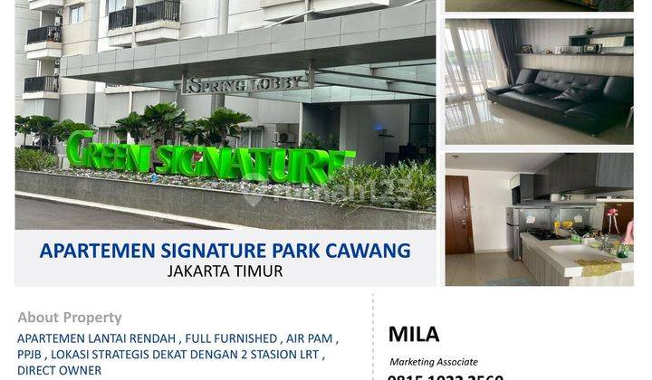 Apartemen Signature Park Full Furnish Murah Lokasi Strategis 1