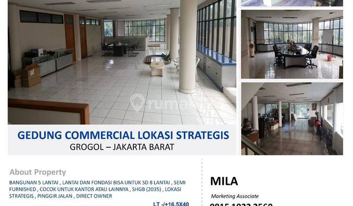 Gedung Commercial Kondisi Bagus Lokasi Strategis