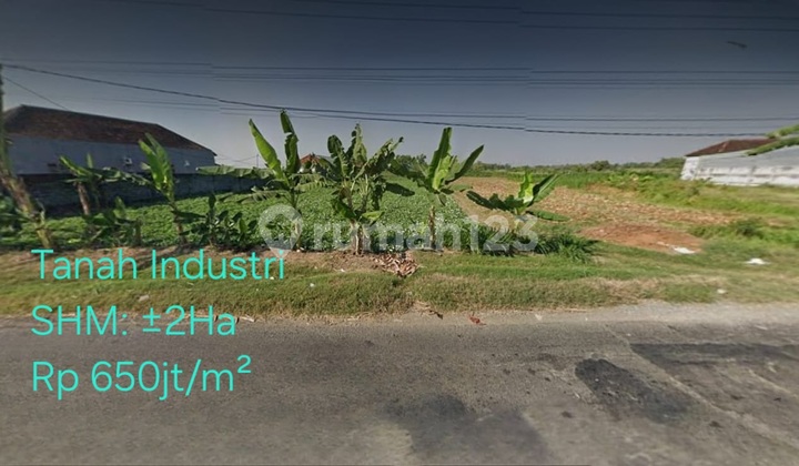 Tanah Industri Untuk Pabrik Gudang Workshop