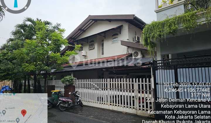 Rumah murah 2lt di Jl delman kencana 3,Kebayoran lama utara