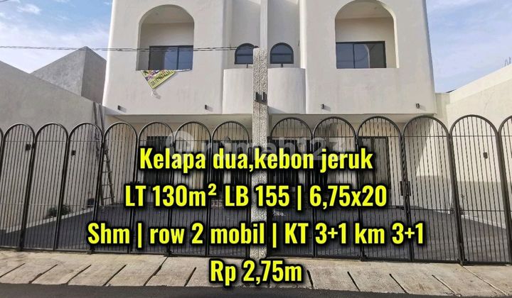 Brand New! Rumah 2 Lantai SHM Dekat Jalan Panjang - Free Ac & Kitchen Set Kelapa Dua Jakarta Barat 1