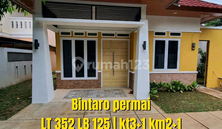 Lokasi Emas! Harga Masih bisa Nego! Rumah 1 Lantai Siap Huni Lebar 12 Meter Bintaro Permai Jakarta Selatan 1