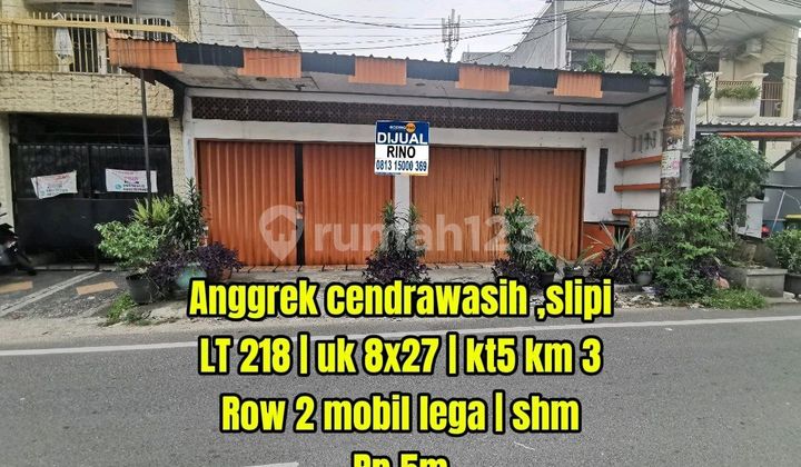 Lokasi Emas! Harga Masih Nego! Ruko Strategis Selangkah Kejalan Protokol S Parman Slipi Jakarta Barat