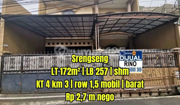Kesempatan Emas! Rumah 10M Muka Row 2 Mobil - Lingkungan Tenang & Dekat Carrefour Meruya