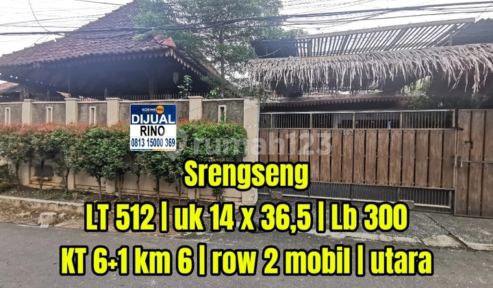 Jarang Ada! Rumah LT 512 M² Srengseng, SHM, Cocok Guest House / Kost Jakarta Barat