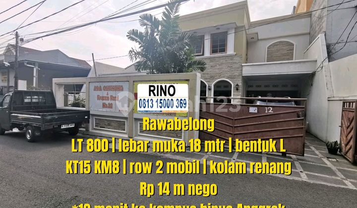 Rumah Mega Besar LT 800 M², 15 Kamar Tidur, Kolam Renang, SHM - Rawa Belong Jakarta Barat Rumah Mega Besar LT 800 M², 15 Kamar Tidur, Kolam Renang, SHM - Rawa Belong Jakarta Barat