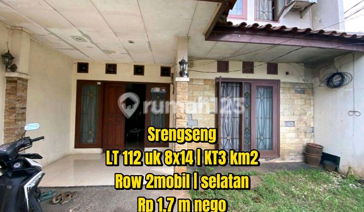 Termurah! Rumah 2 Lantai Srengseng, Hadap Selatan, Row 2 Mobil, Lokasi Strategis Jakarta Barat 2