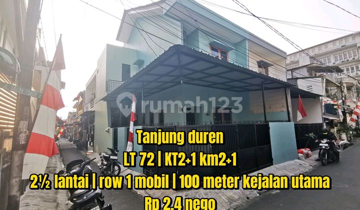 Kesempatan Langka! Rumah Hook 2018 - Row 1 Mobil, Bebas Banjir Dekat Pasar Kopro Jakarta Barat