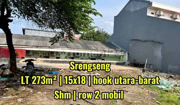 Jarang Ada ! Tanah Strategis 15X18m - Bebas Banjir, Air Bersih, Cocok Hunian atau Kost Srengseng Jakarta Barat