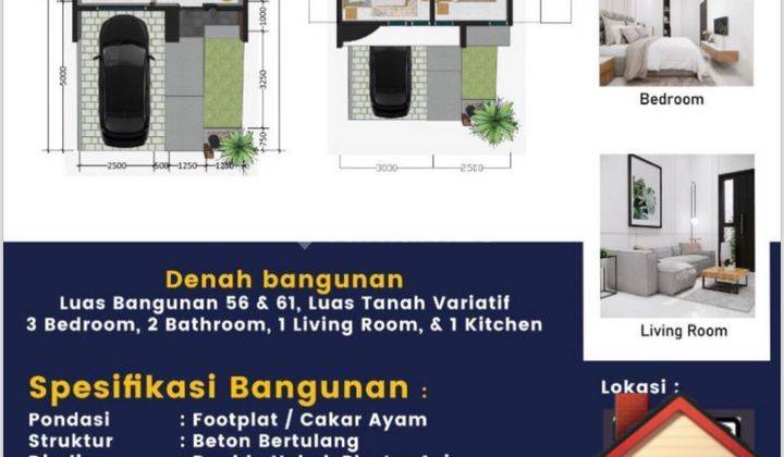 Rumah Dengan Akses 2 Mobil Dp 0% Di Bojong Kulur Jatiasih 2