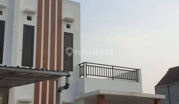 Rumah murah 2 lantai rumah minimalis modern di  Jl. Ciater Wareng, RT.01/RW.013 des, Rawakalong, Kec. Gn. Sindur, Kabupaten Bogor, Jawa Barat 16540 2 Lantai Rumah SHM Baru Barat 2