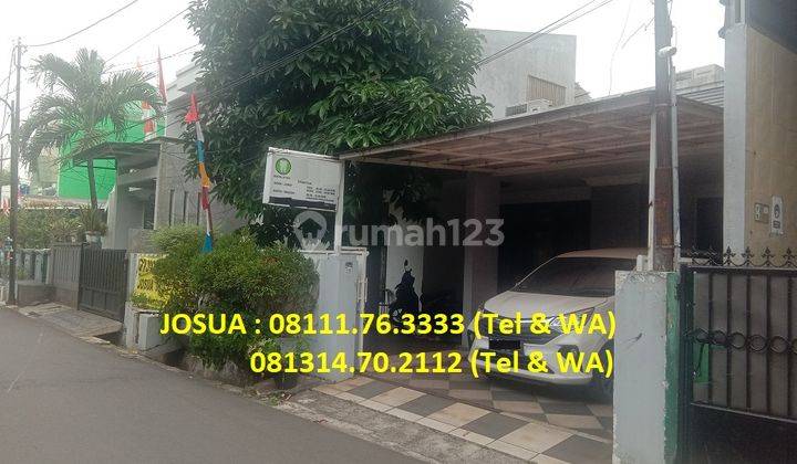 Rumah Pondok Bambu Lt 300 M2, Lb 180 M2, Bagus, Lewat Angkot 1