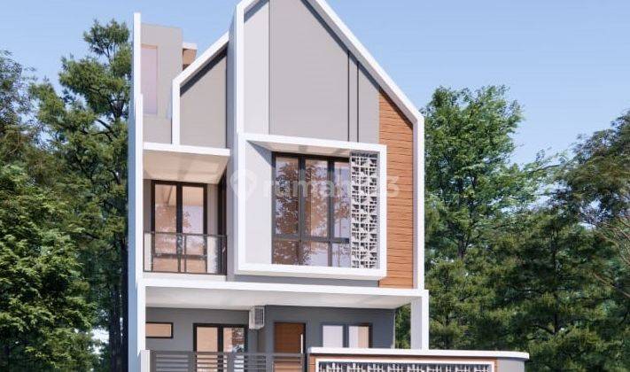 Rumah Pondok Bambu Poncol 2.5 Lantai, Lt 79 M2, New, Modern 2