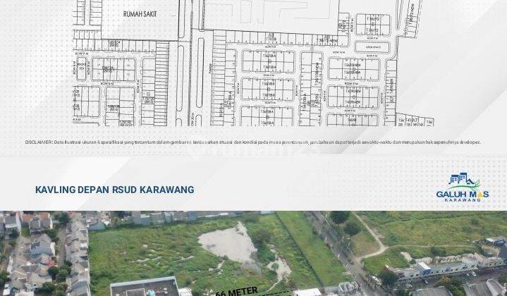 Dijual Tanah Galuhmas Kavling Komersil Karawang Barat 1