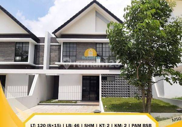 Rumah Cluster Strategis Siap Pakai di The Miles Bsb  1