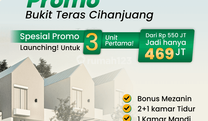 Dijual Rumah di Cihanjuang Dekat Pusat Pendidikan 1