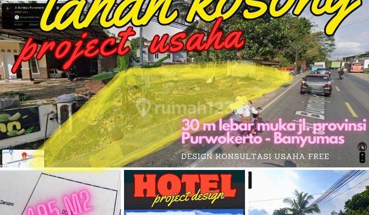 Tanah Usaha Wisata Kuliner Bis SHM 495 M2 Jl. Bumiayu Purwokerto 1