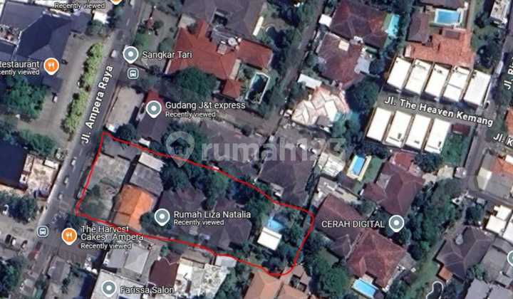 Disewakan Lahan Luas Tanah 2.806 M² Di Komersial Area, Super Strategis Di Ampera Raya, Jakarta Selatan