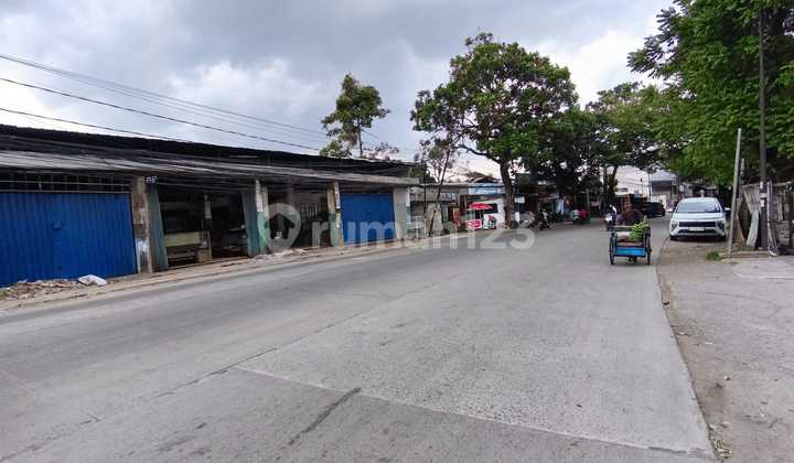 DIJAMIN TERMURAH TANAH BANGUNAN HADAP JALAN RAYA COCOK UNTUK USAHA