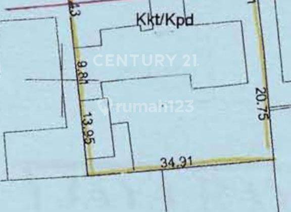 Tanah Komersil Strategis 1465M2 Untuk Usaha Di Daerah Kemang 2