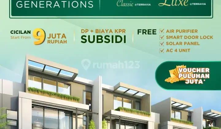 Terravia Belova Classic Luxe 2lantai Dp Free Langsung Segera Huni 1